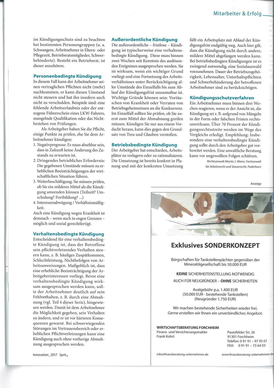 sprit + Serie Personalmanagement Teil 5